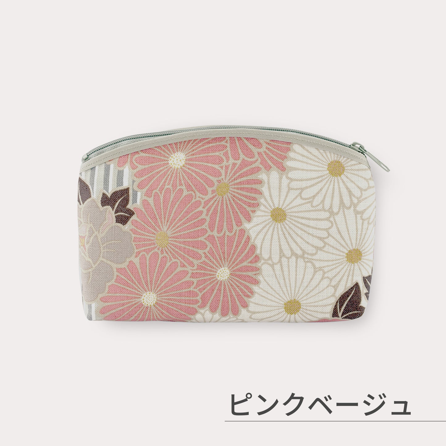 のレン 化粧ポーチ  レトロフラワー