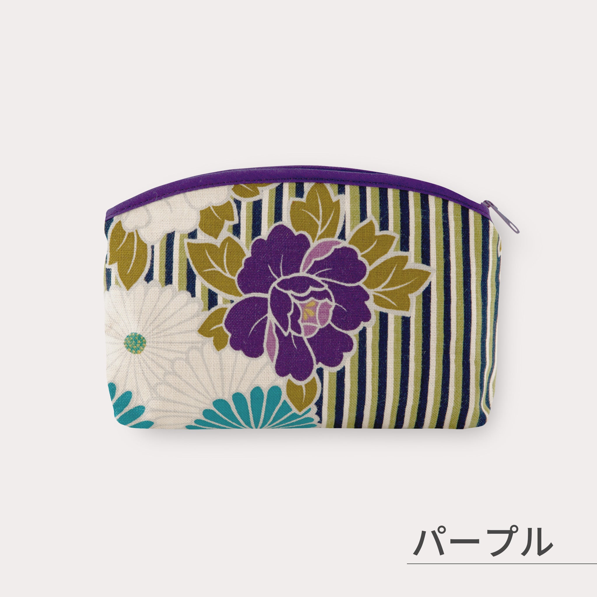 のレン 化粧ポーチ  レトロフラワー