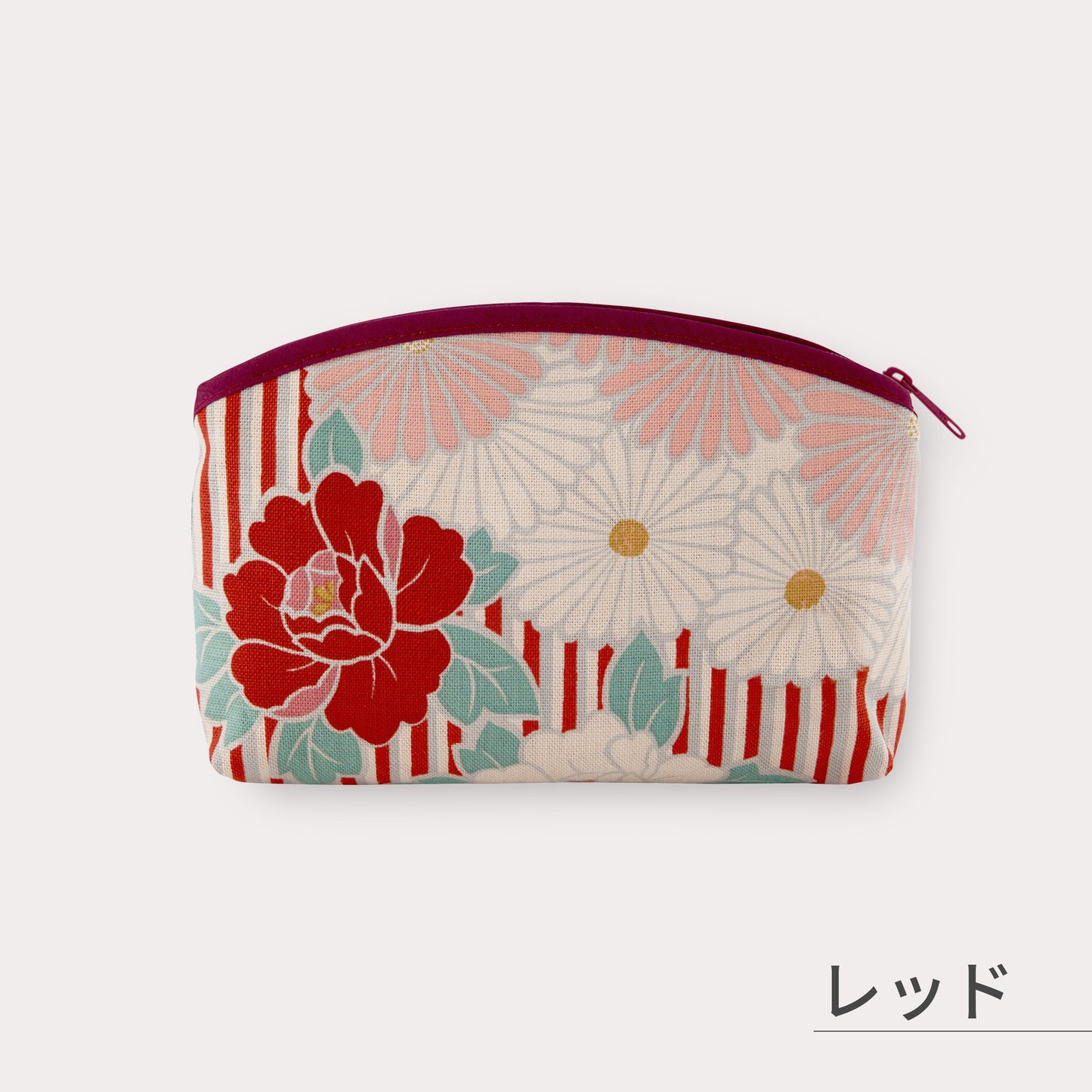 のレン 化粧ポーチ  レトロフラワー