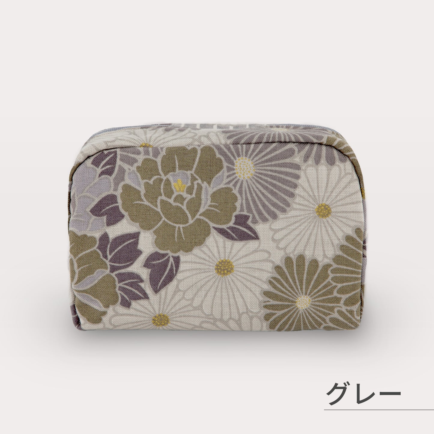 のレン ボックスポーチ レトロフラワー 　