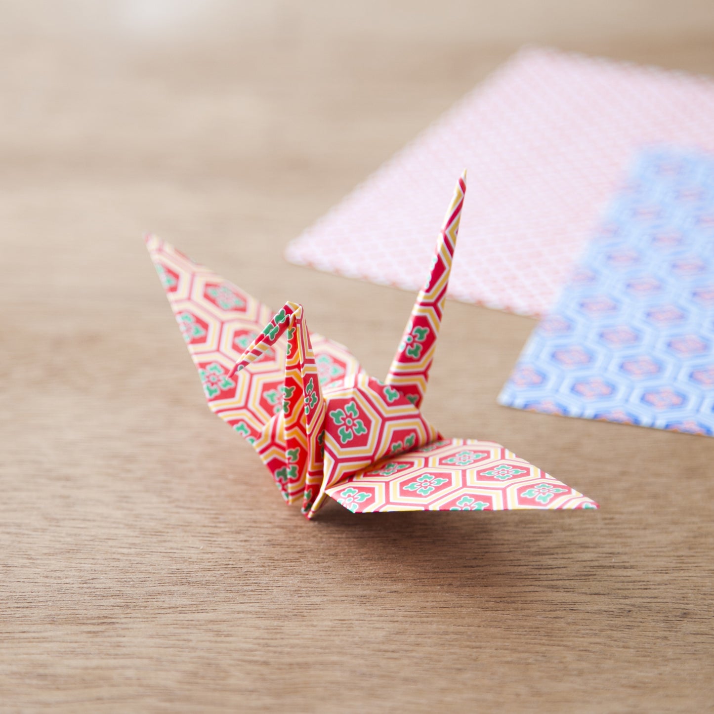 のレン 折鶴ピアス / 折り紙アクセサリー