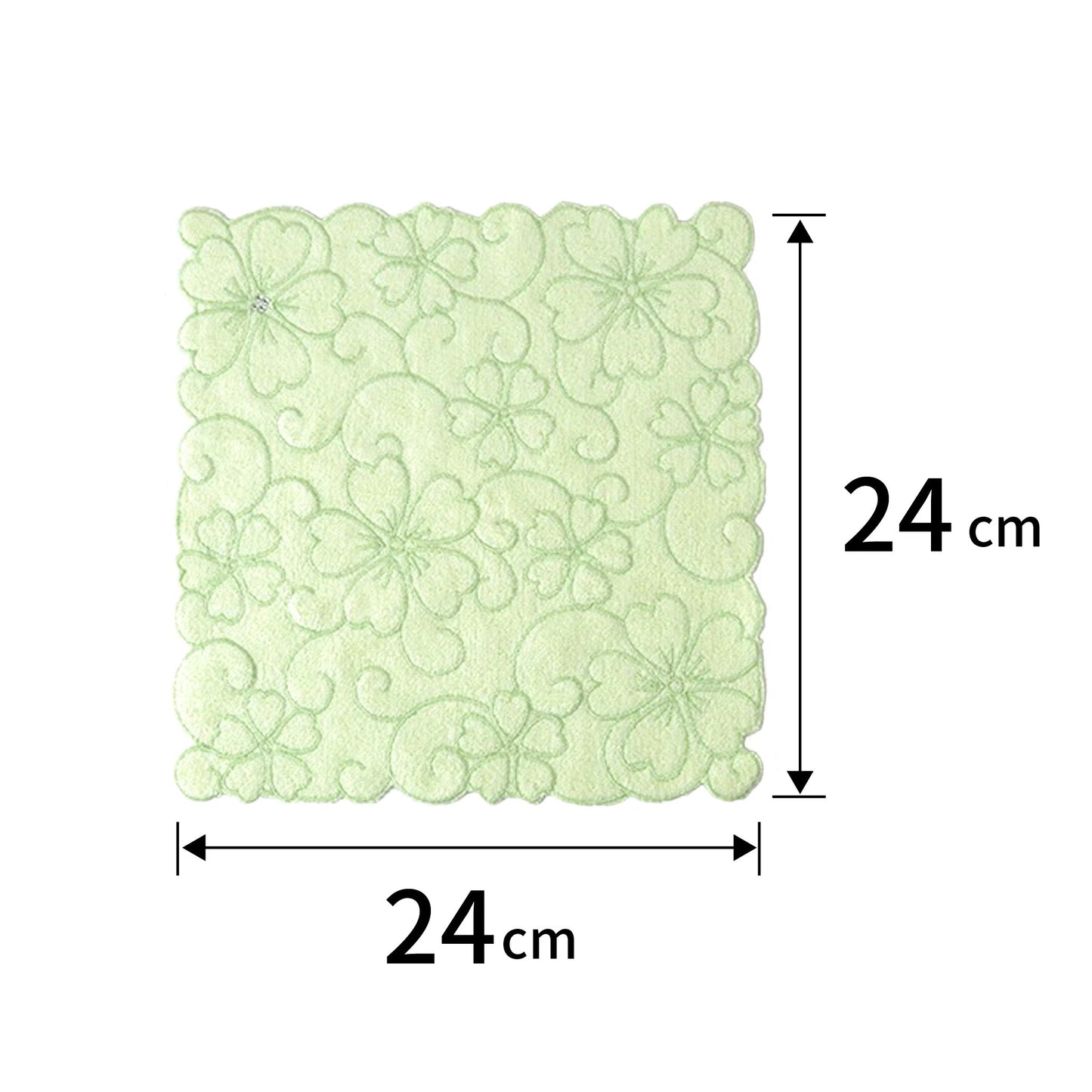 のレン 竹タオル / レーヨン（竹繊維）70% 綿 30% 約24cm×24cm タオルハンカチ