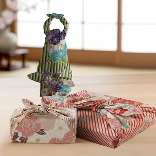 のレン 風呂敷 レトロフラワー / 100cm 70cm 50cm 綿100％