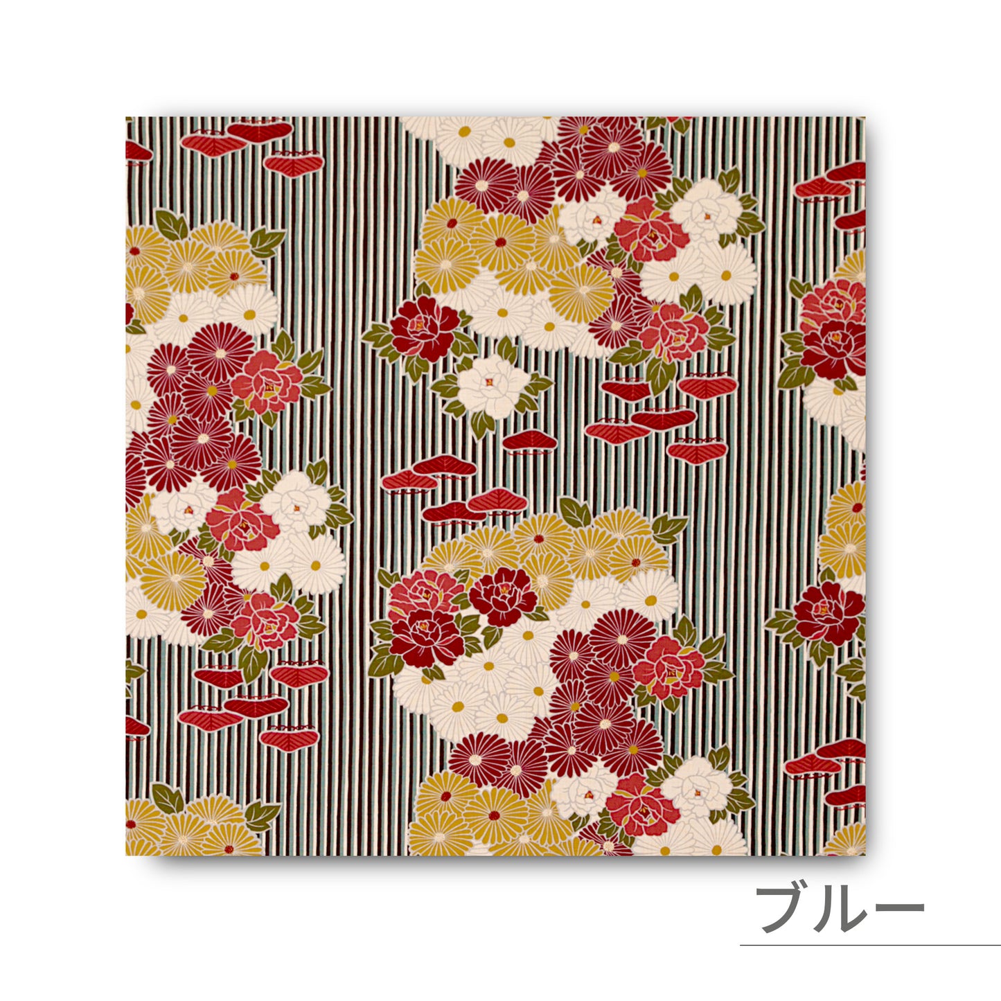 のレン 風呂敷 レトロフラワー / 100cm 70cm 50cm 綿100％