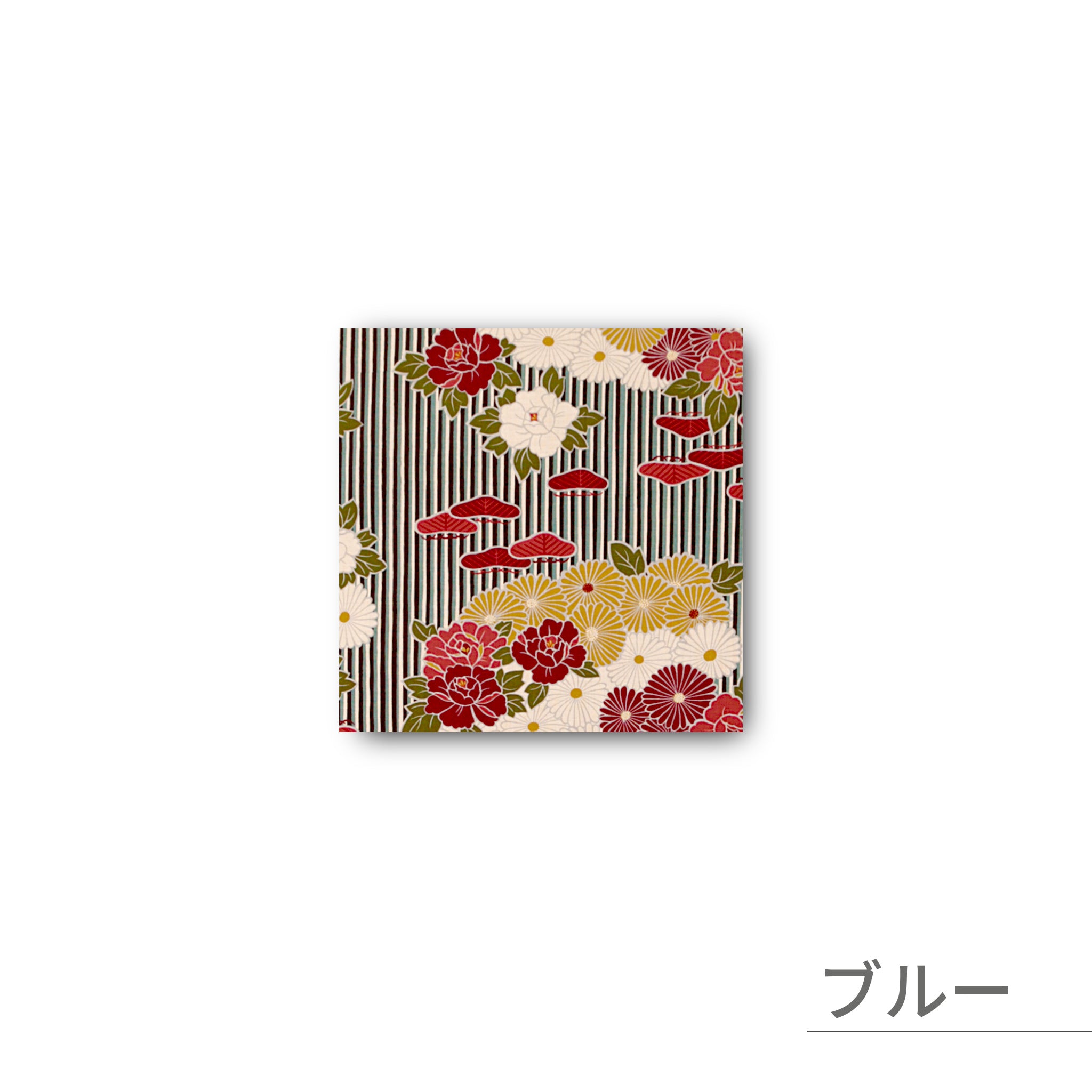 のレン 風呂敷 レトロフラワー / 100cm 70cm 50cm 綿100％