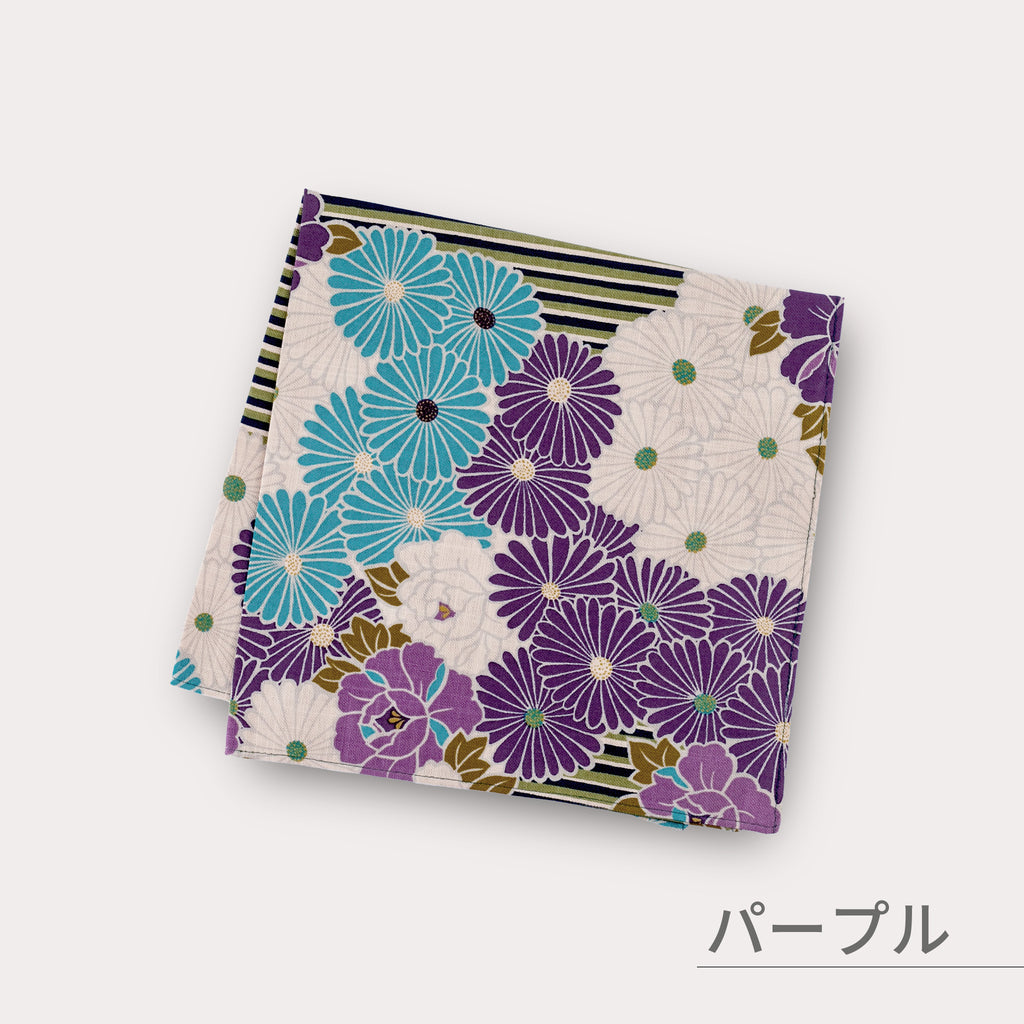 のレン 風呂敷 レトロフラワー / 100cm 70cm 50cm 綿100％