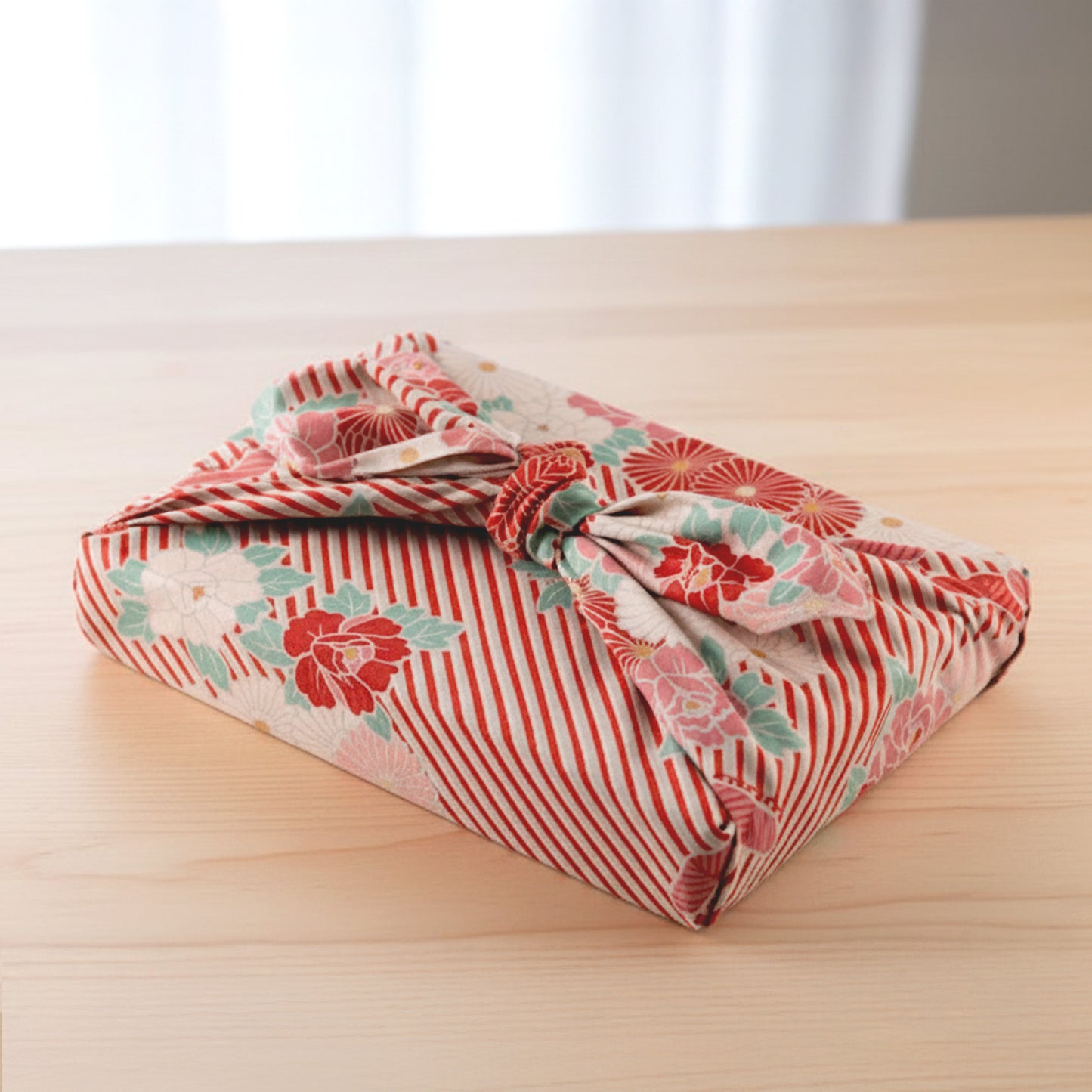 のレン 風呂敷 レトロフラワー / 100cm 70cm 50cm 綿100％