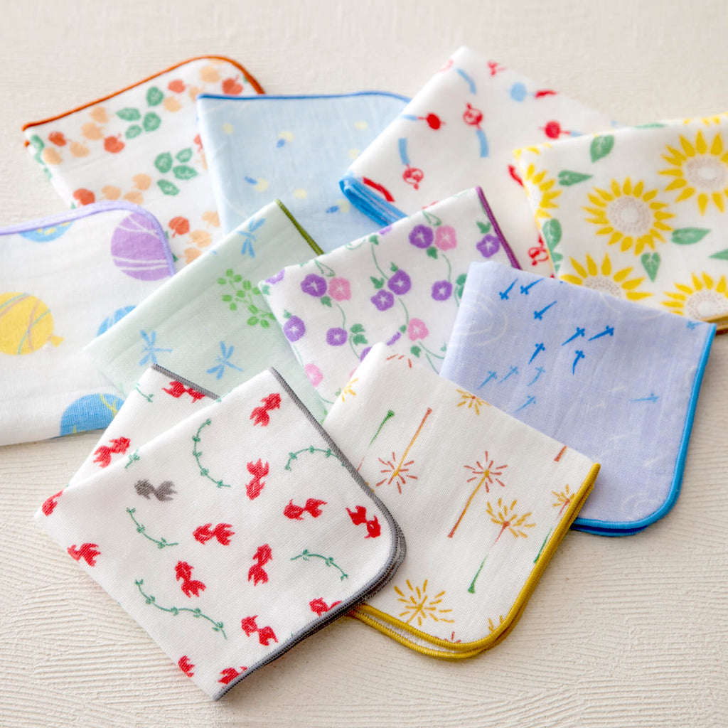 のレン タオルハンカチ (泉州タオル） / 綿100% 23×23cm