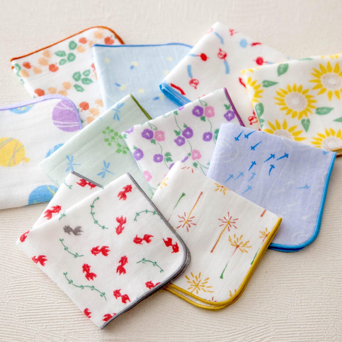 のレン タオルハンカチ (泉州タオル） / 綿100% 23×23cm