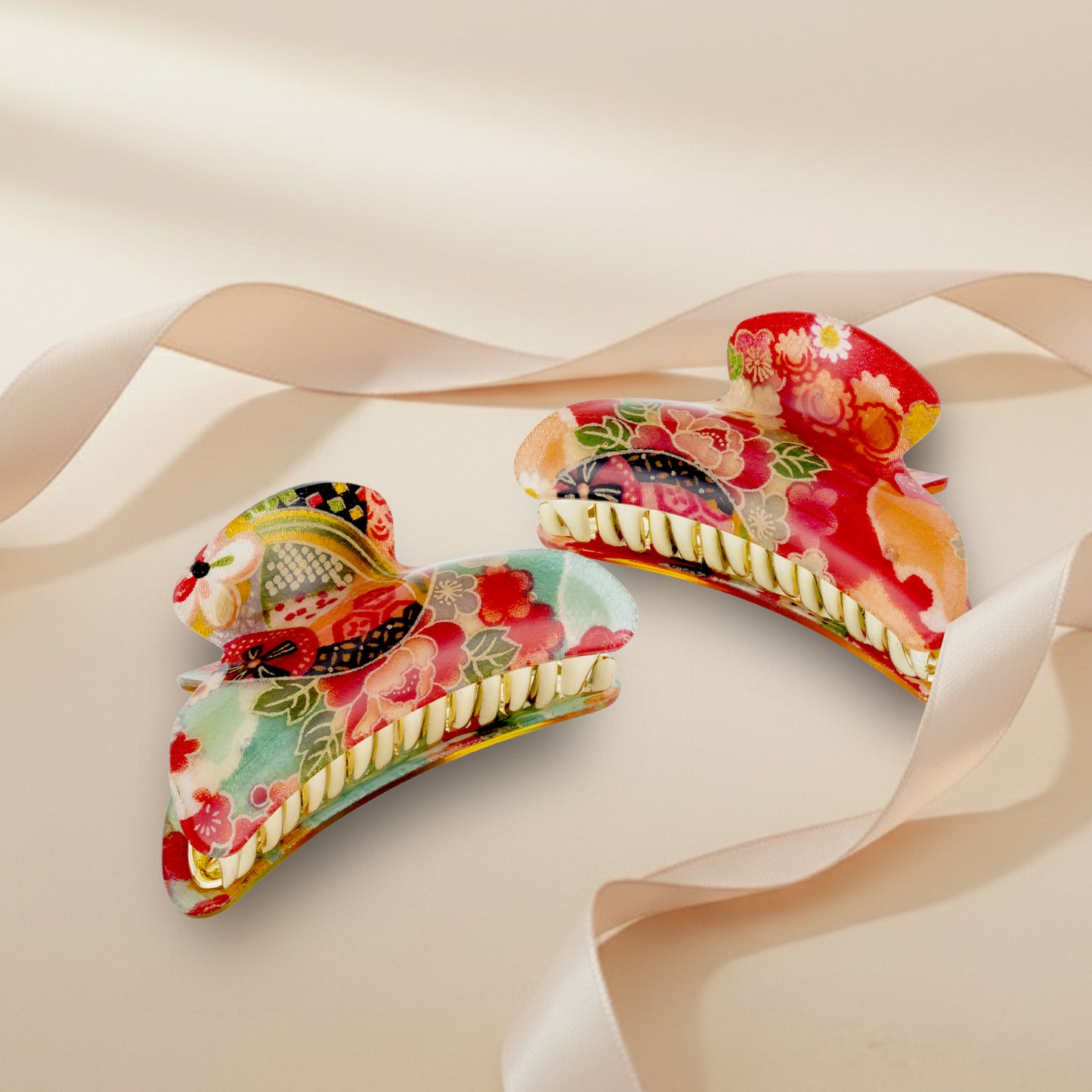 のレン バンス 大 / アクリル ヘアクリップ NDシリーズ