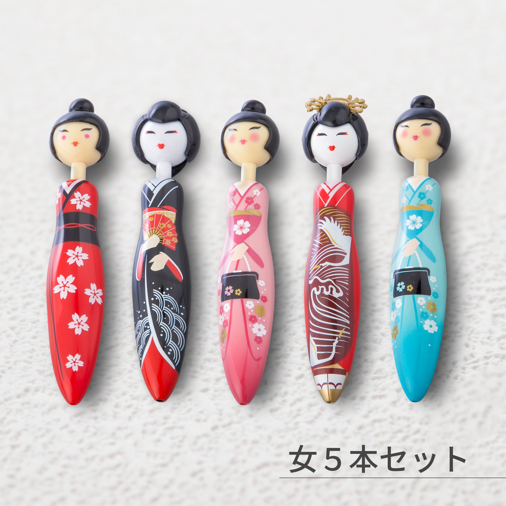 のレン ジャペン / こけしボールペン ノック式 (インク黒）