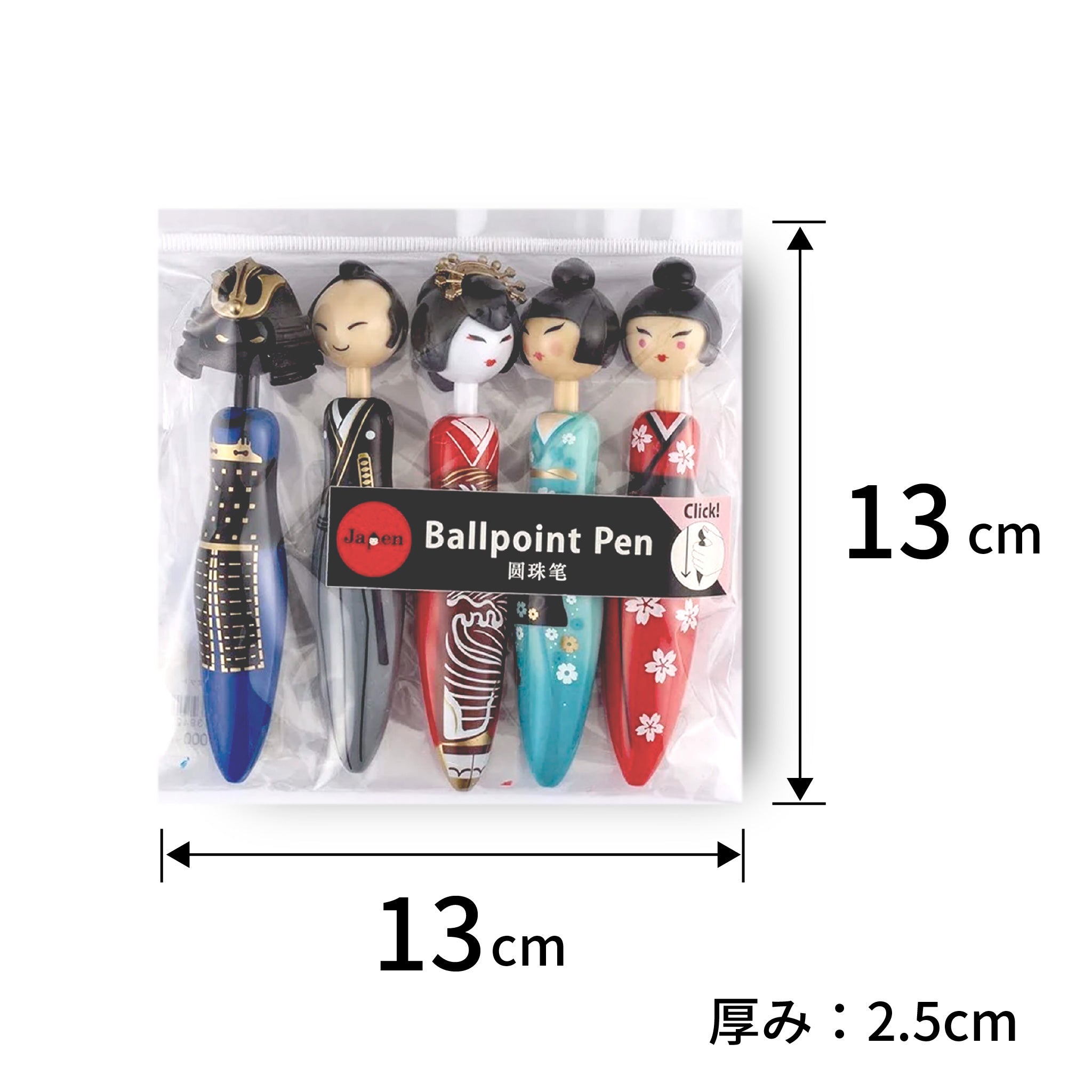 のレン ジャペン / こけしボールペン ノック式 (インク黒） – NOREN