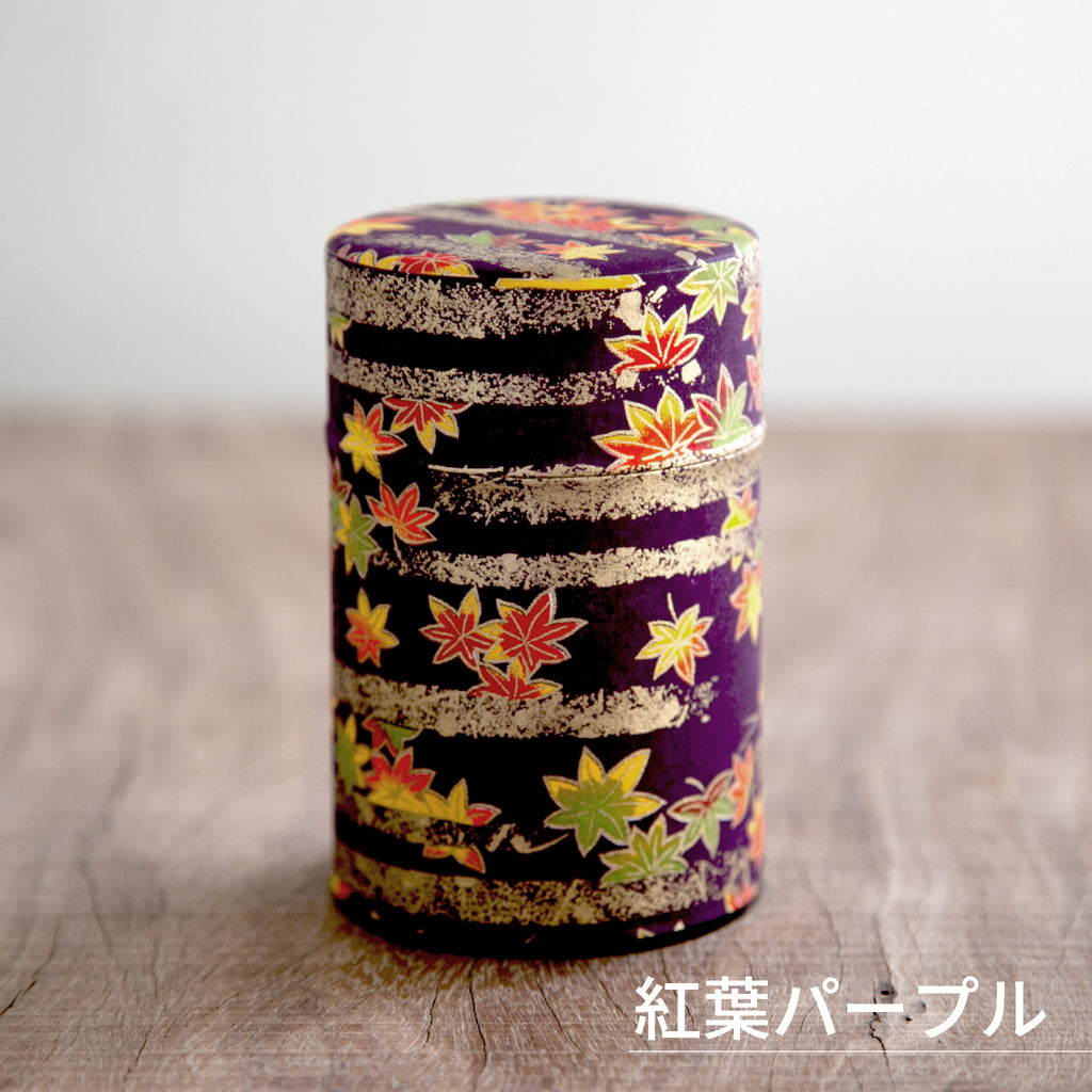 Yuzen washi tea caddy 100g