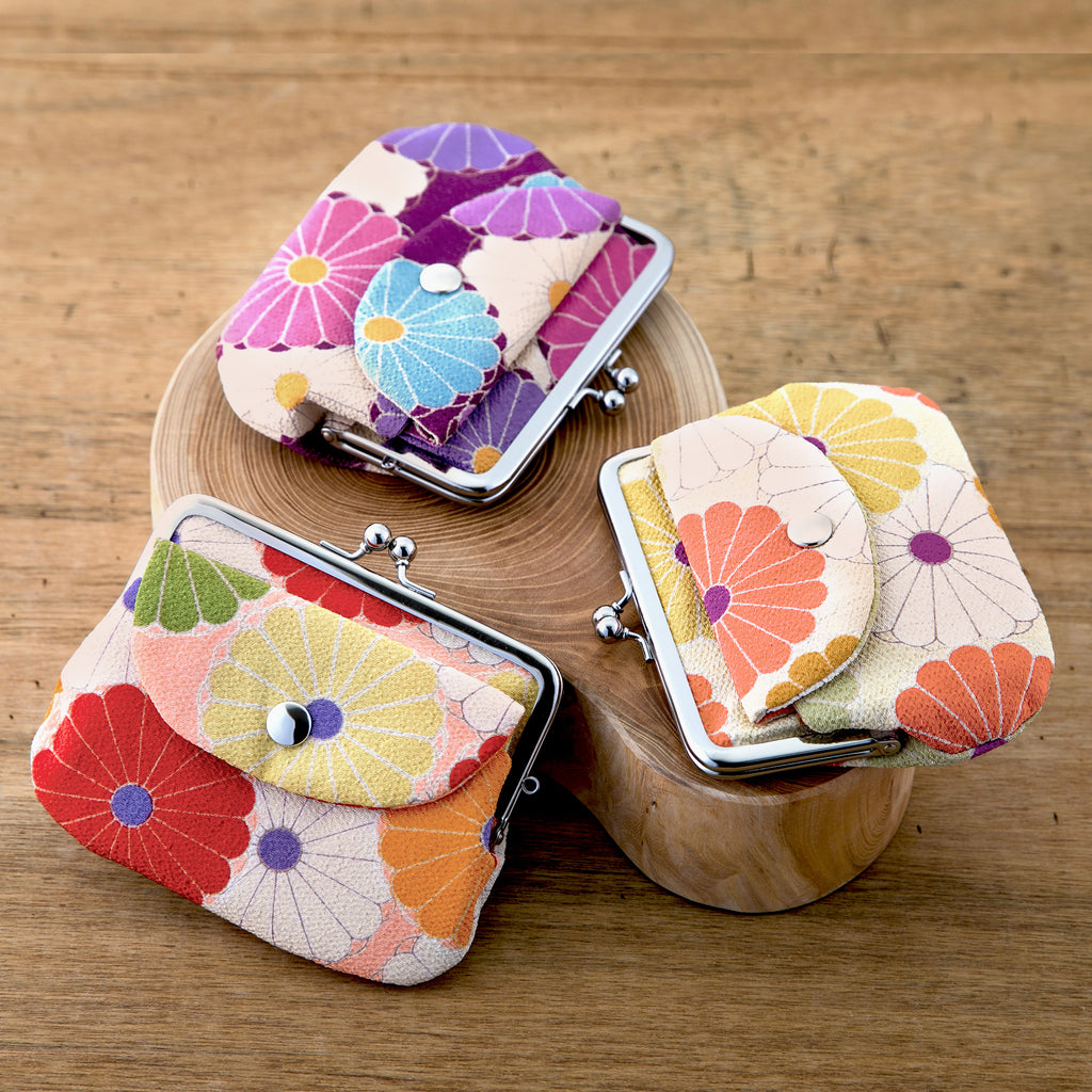 のレン 親子がま口財布 菊華