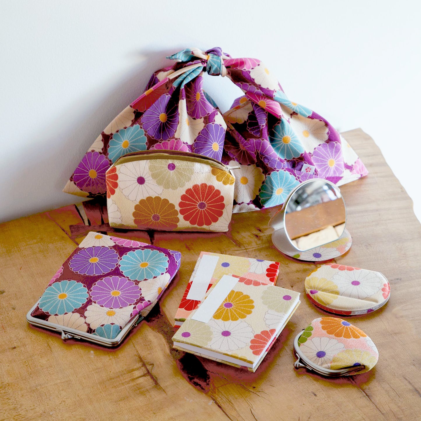 のレン 親子がま口財布 菊華