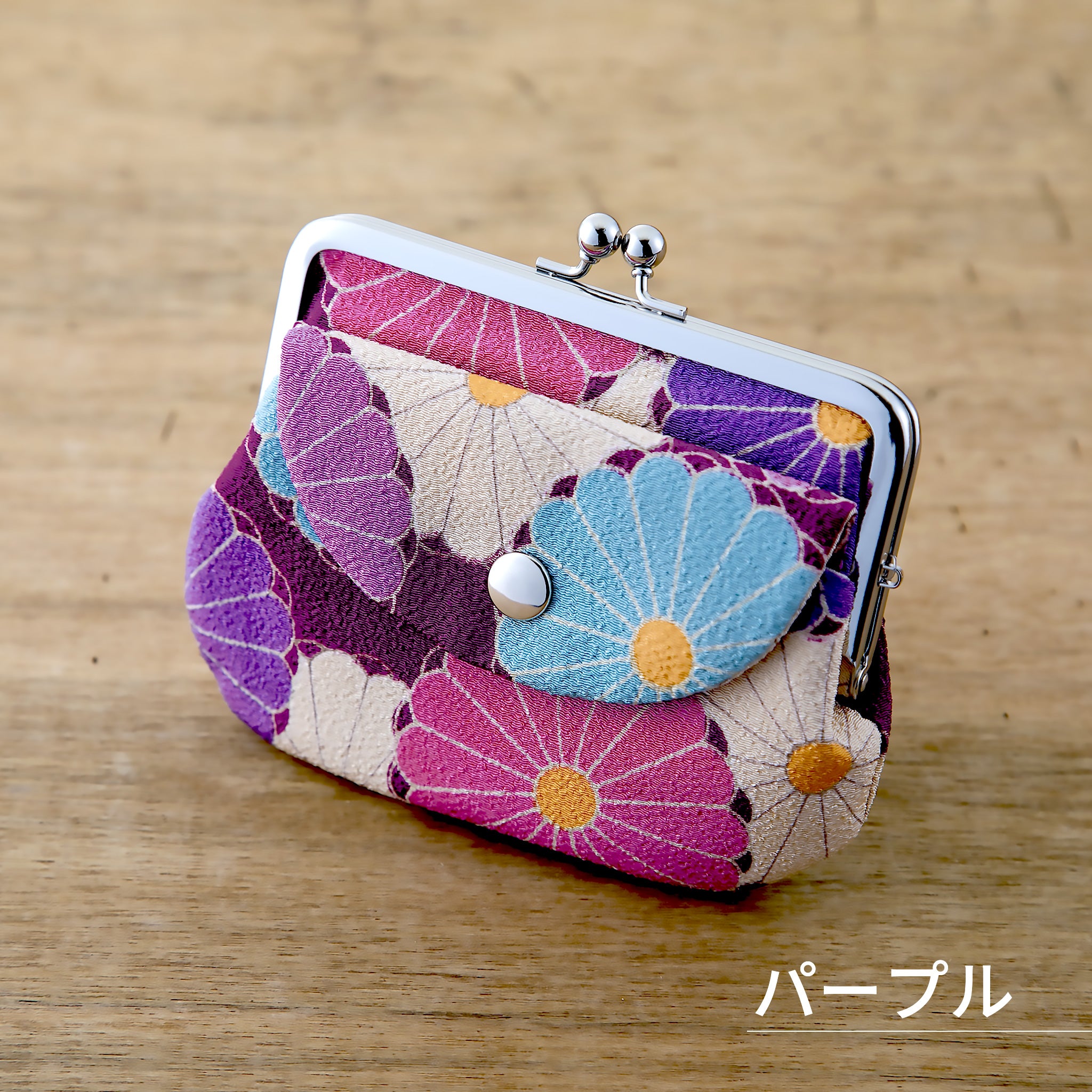 のレン 親子がま口財布 菊華