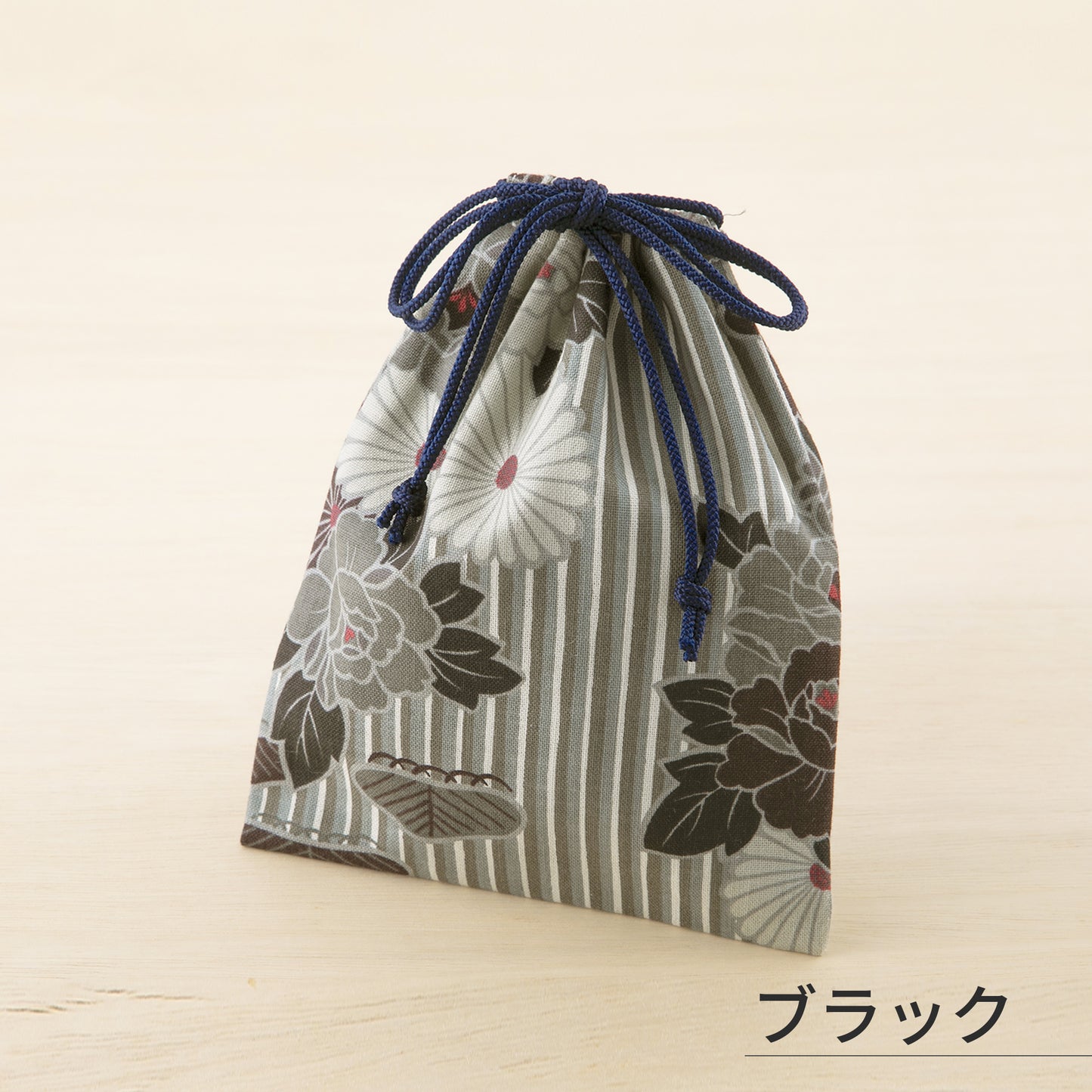 のレン 巾着袋 レトロフラワー