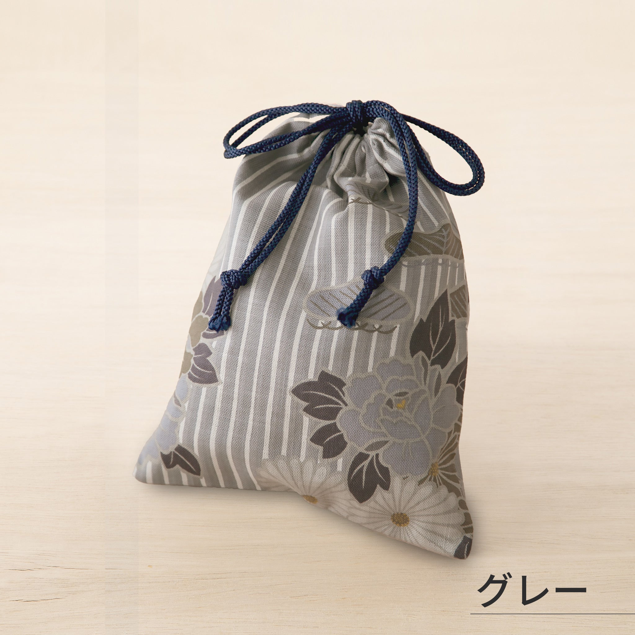 のレン 巾着袋 レトロフラワー