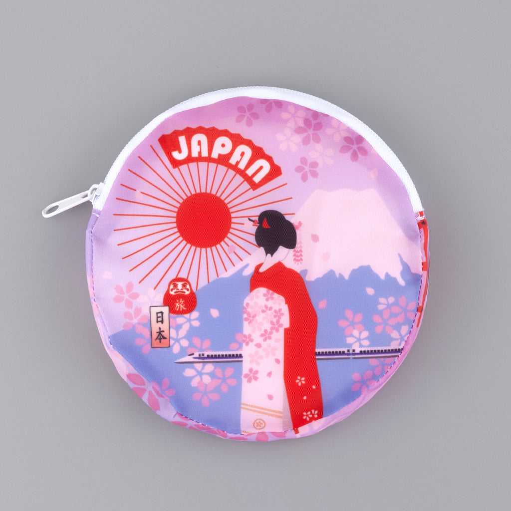 のレン ジャパノラマ ご当地柄 エコバッグ / 収納ポーチ付き