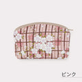 のレン 化粧ポーチ 桜格子