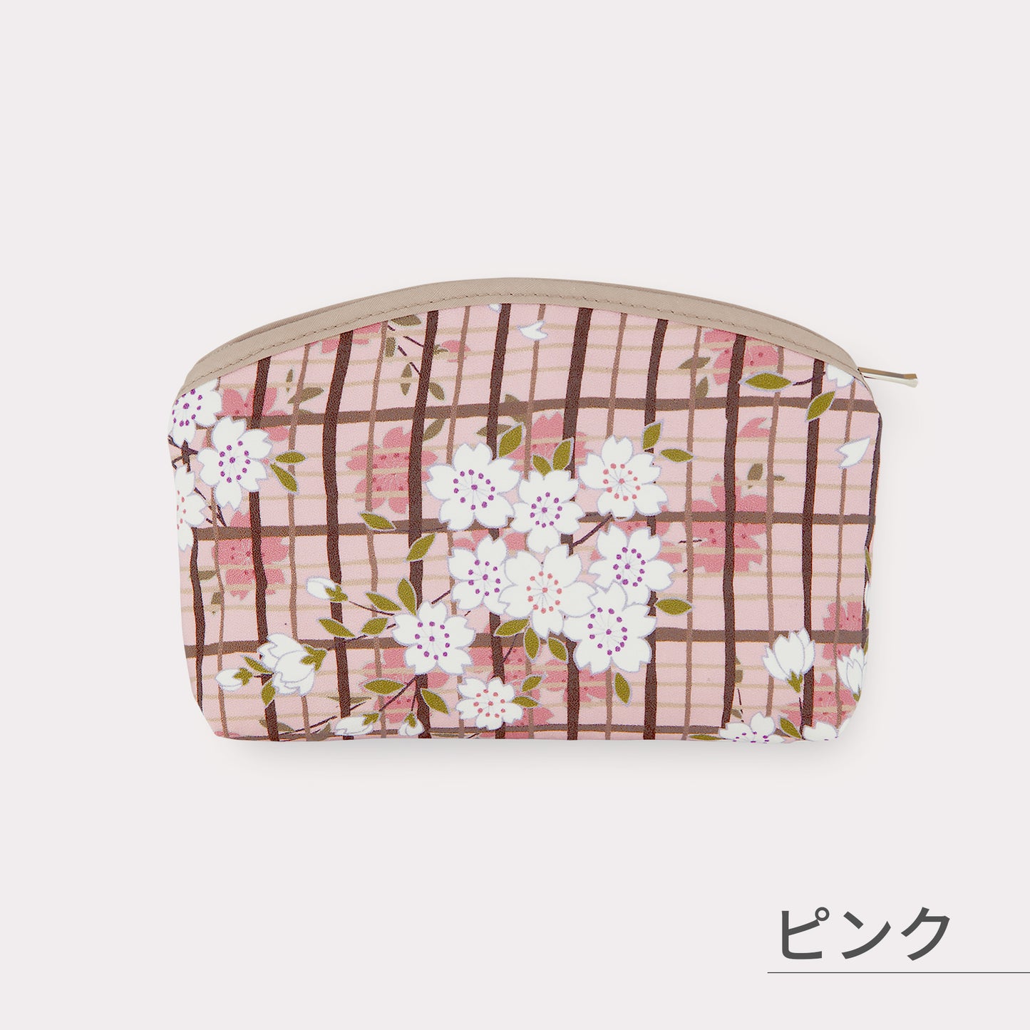 のレン 化粧ポーチ 桜格子