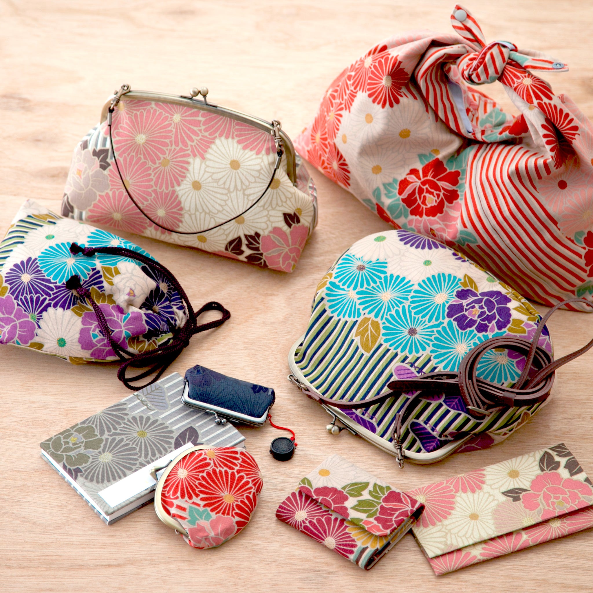 のレン 親子がま口財布 ふくれ織りレトロフラワー – NOREN JAPAN 公式通販