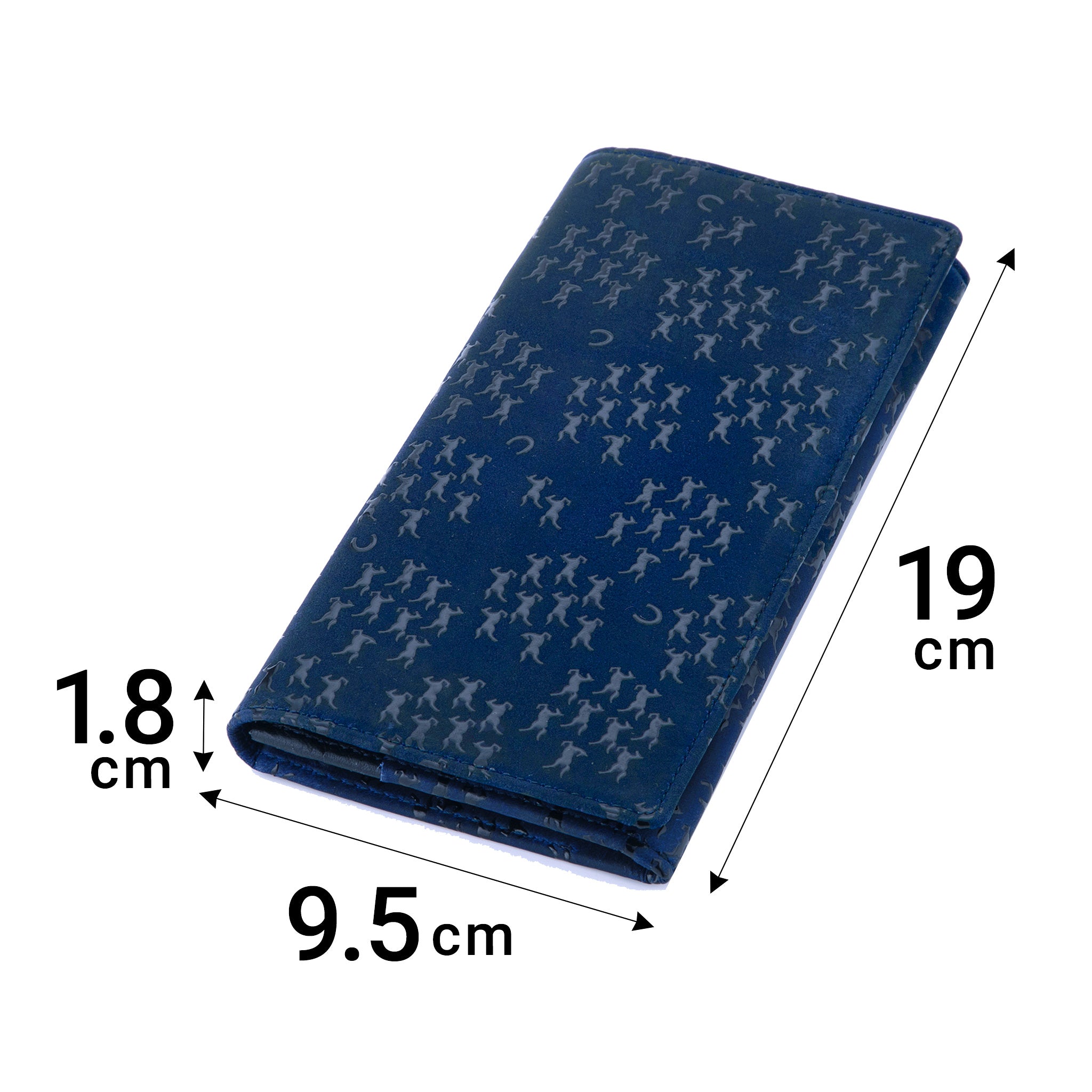 Noren Inden Portefeuille long Motif de bon augure Tigre/Neuf chevaux