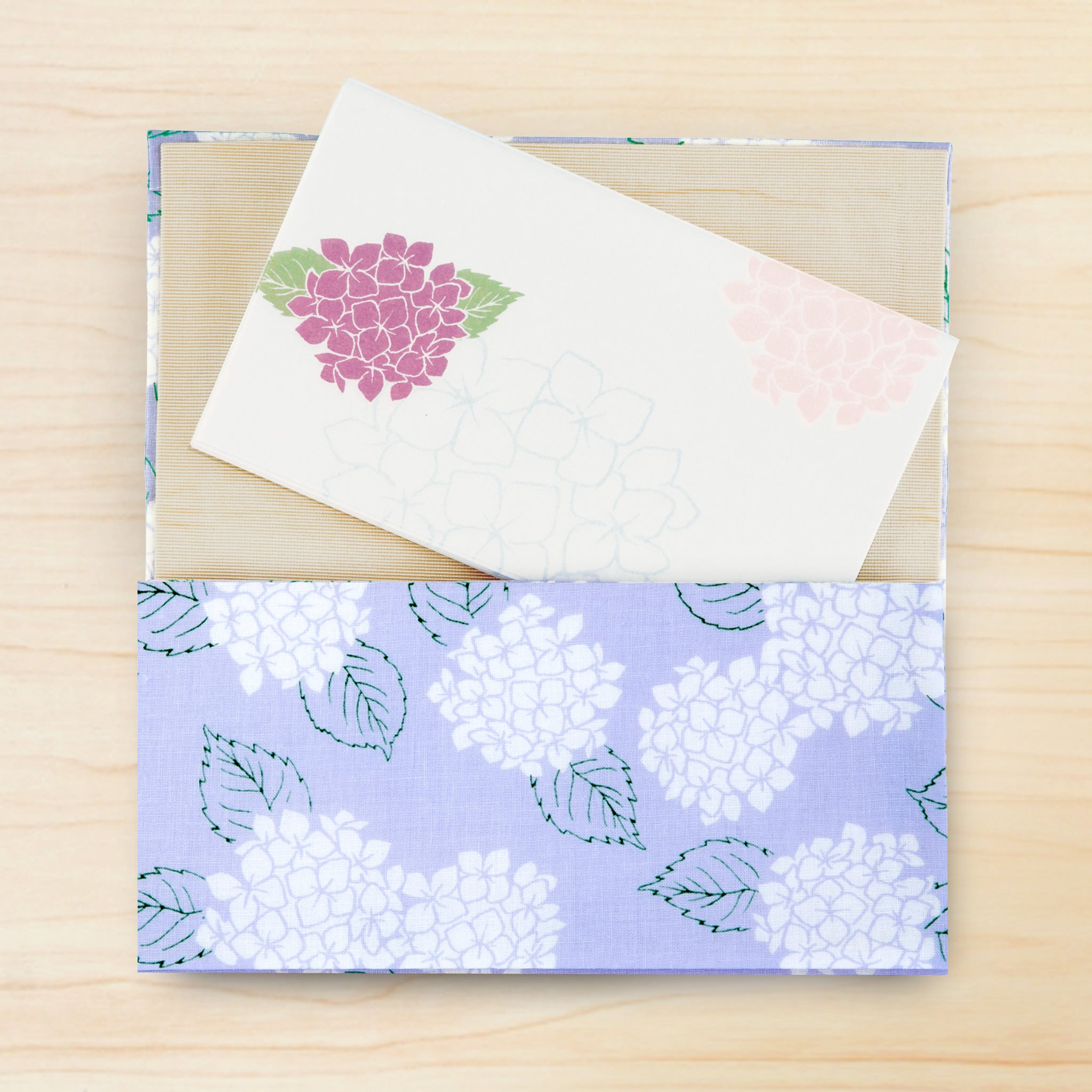 のレン 手捺染の懐紙入れ