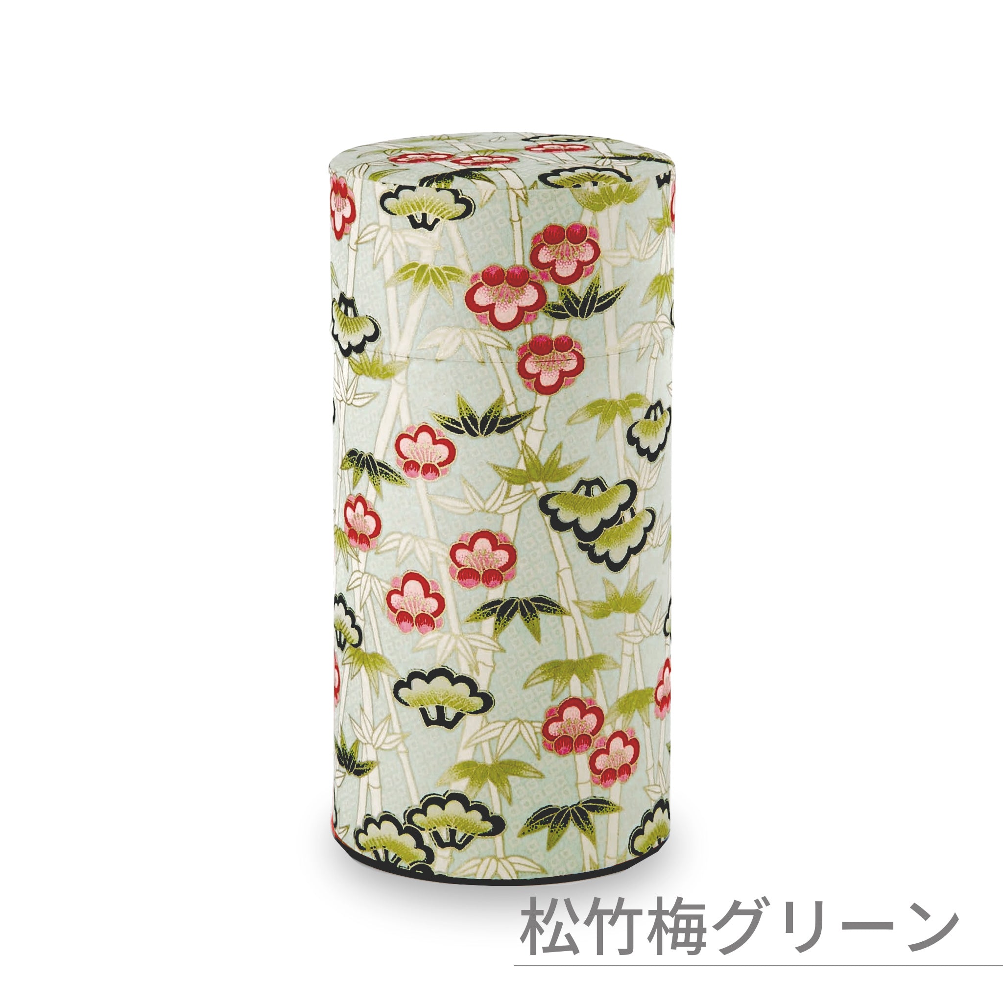 のレン 和紙の茶筒 / 200g 7.5×15.5cm 中蓋付き