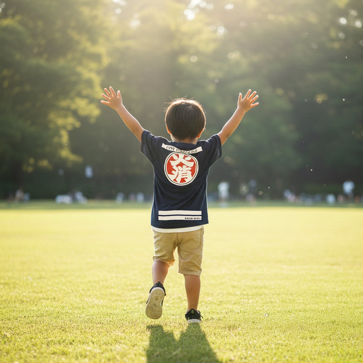 HiKESHi SPiRiT OD火消 キッズ Tシャツ ネイビー