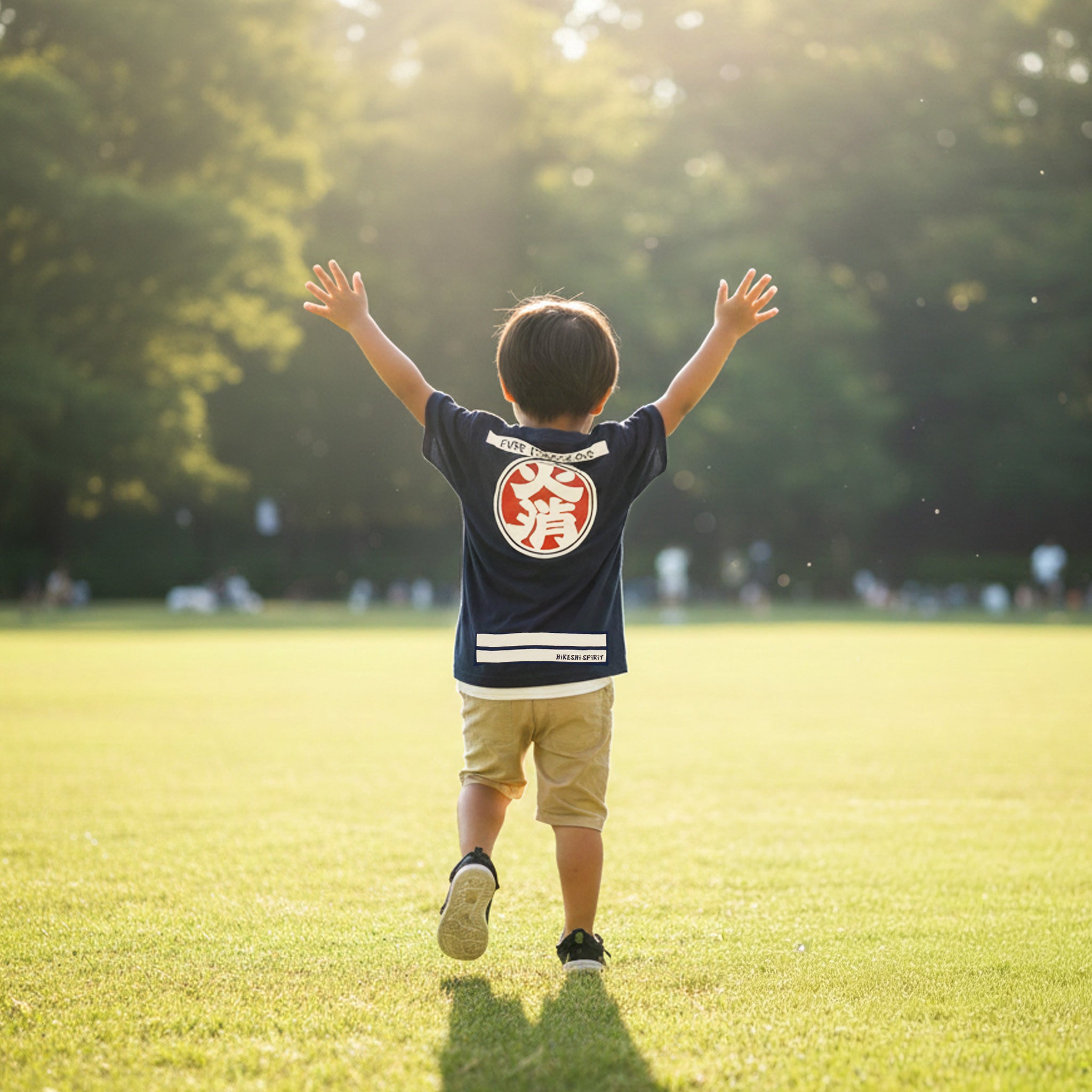 HiKESHi SPiRiT OD火消 キッズ Tシャツ ネイビー