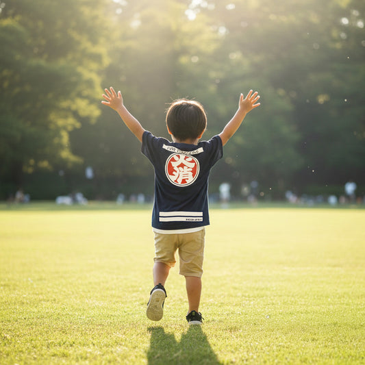 HiKESHi SPiRiT OD火消 キッズ Tシャツ ネイビー