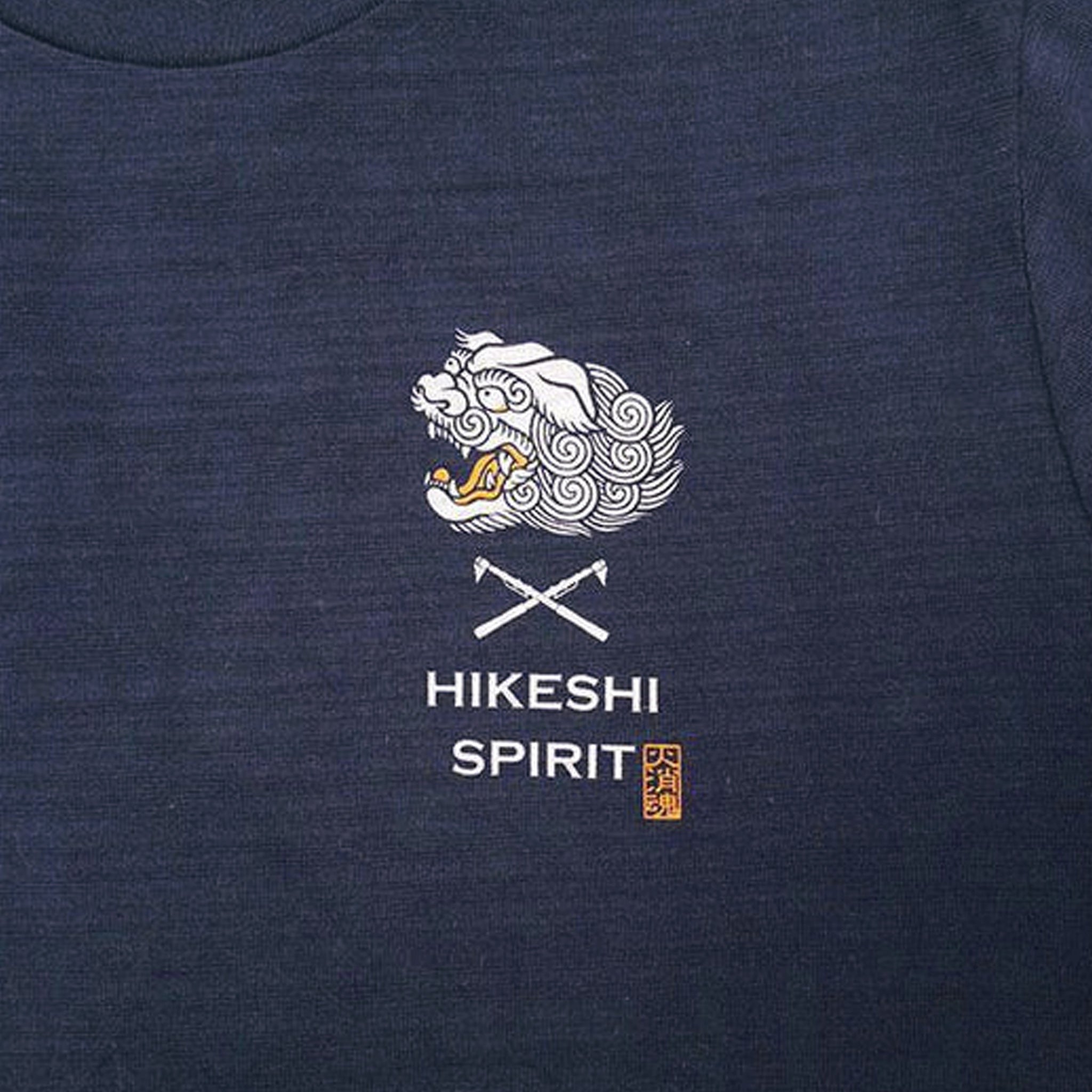 HiKESHi SPiRiT 火消之図抜染スラブ Tシャツ(吽)
