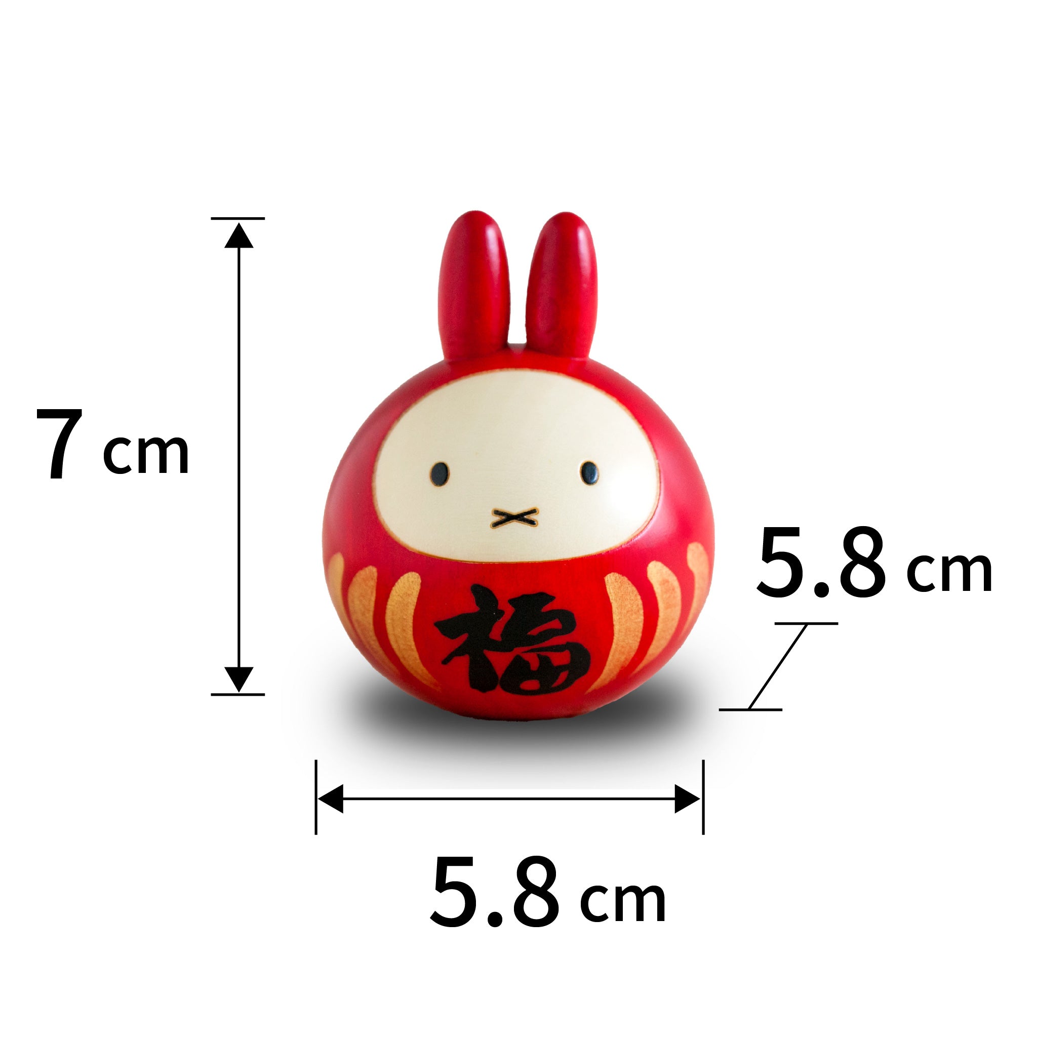 卯三郎こけし ミッフィー 福だるま