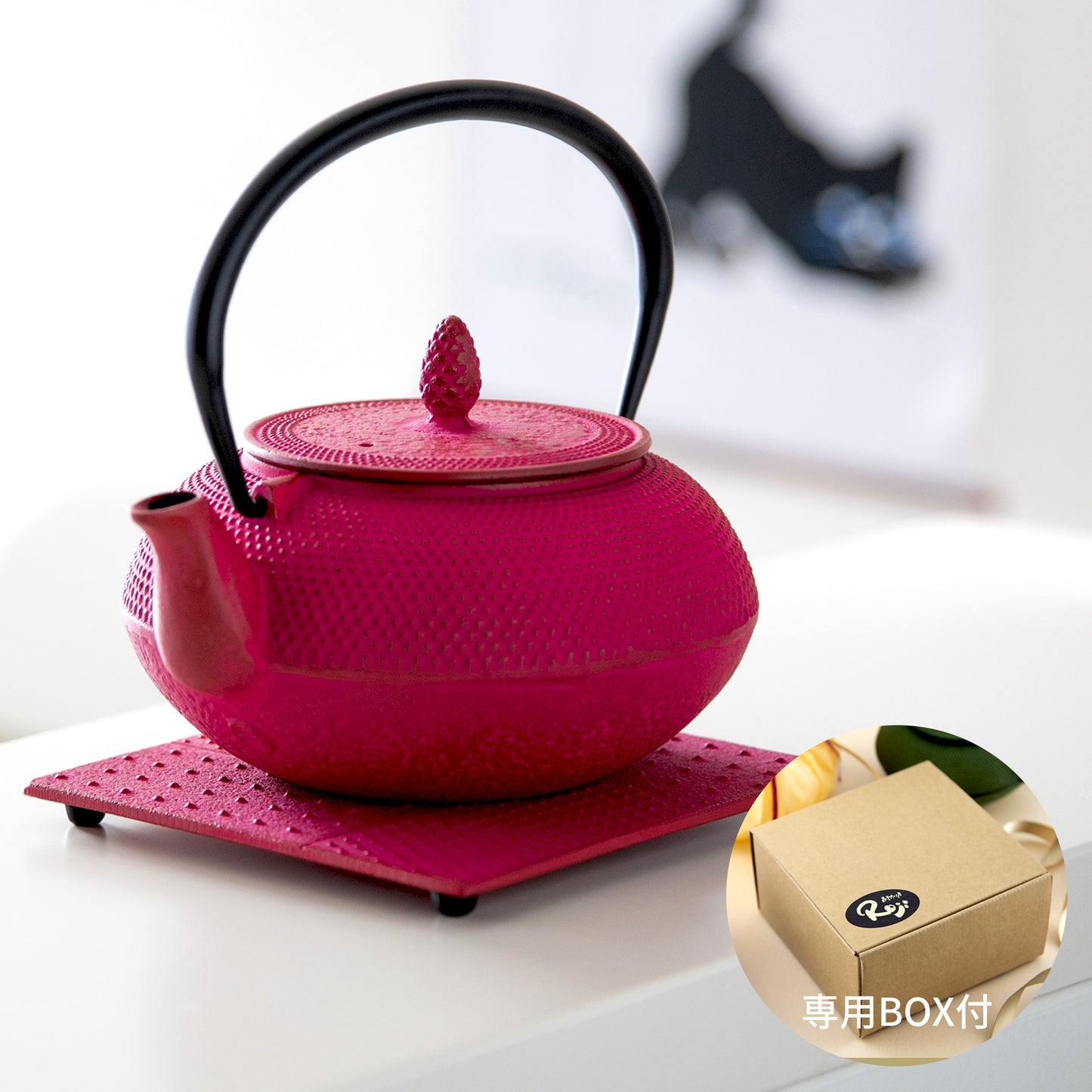 ロジアソシエイツ 南部鉄器 急須 アラレ 0.6L