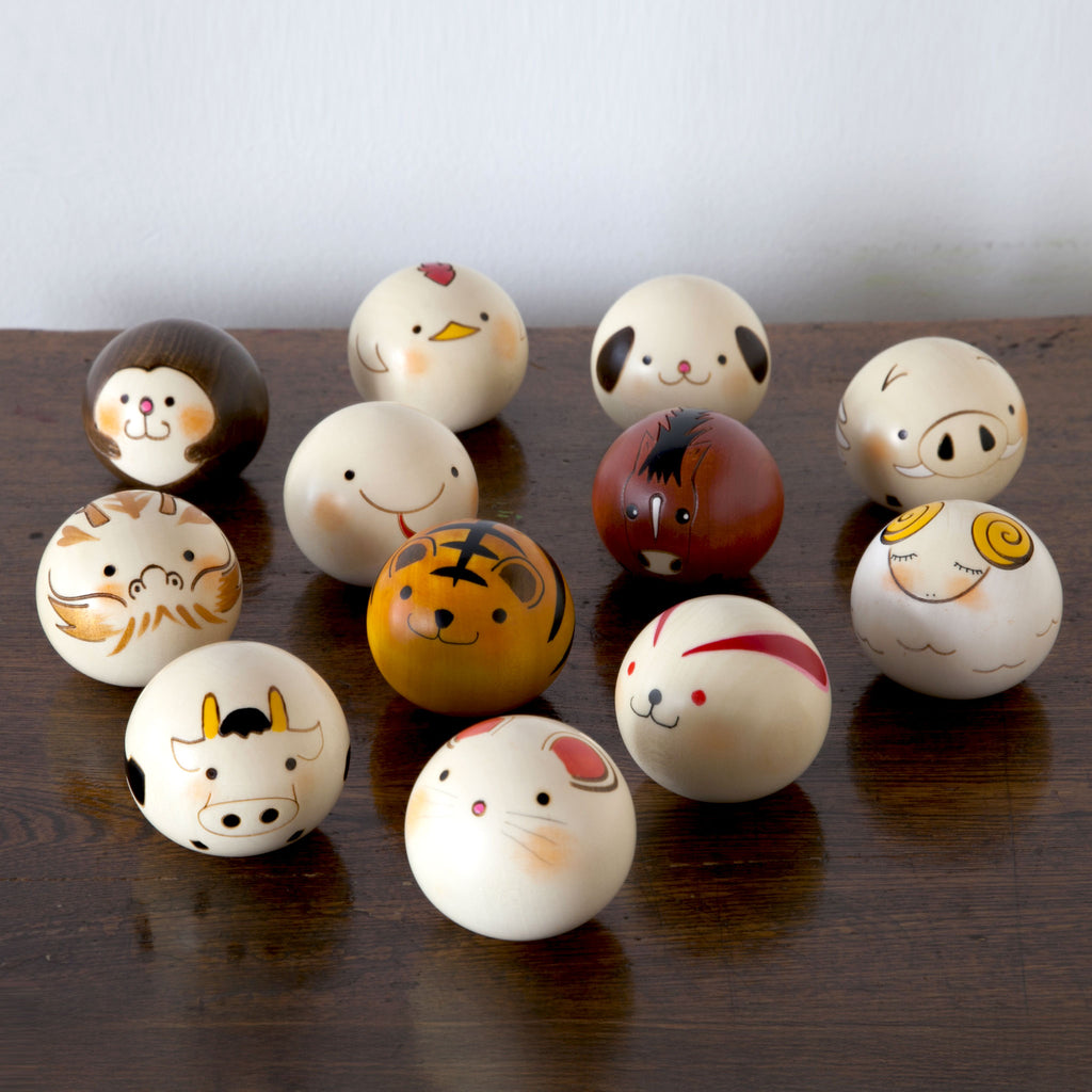 卯三郎こけし ゆらころ 十二支飾りセット